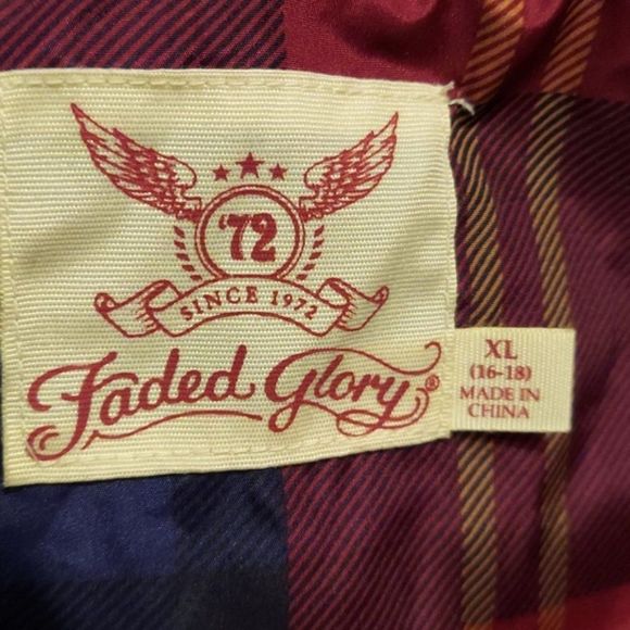 Faded Glory Tartan Plaid Quilted Puffer Jacket Sz XL Lk New - Picture 5 of 5